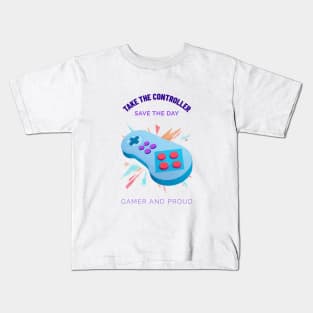 GAMER AND PROUD Kids T-Shirt